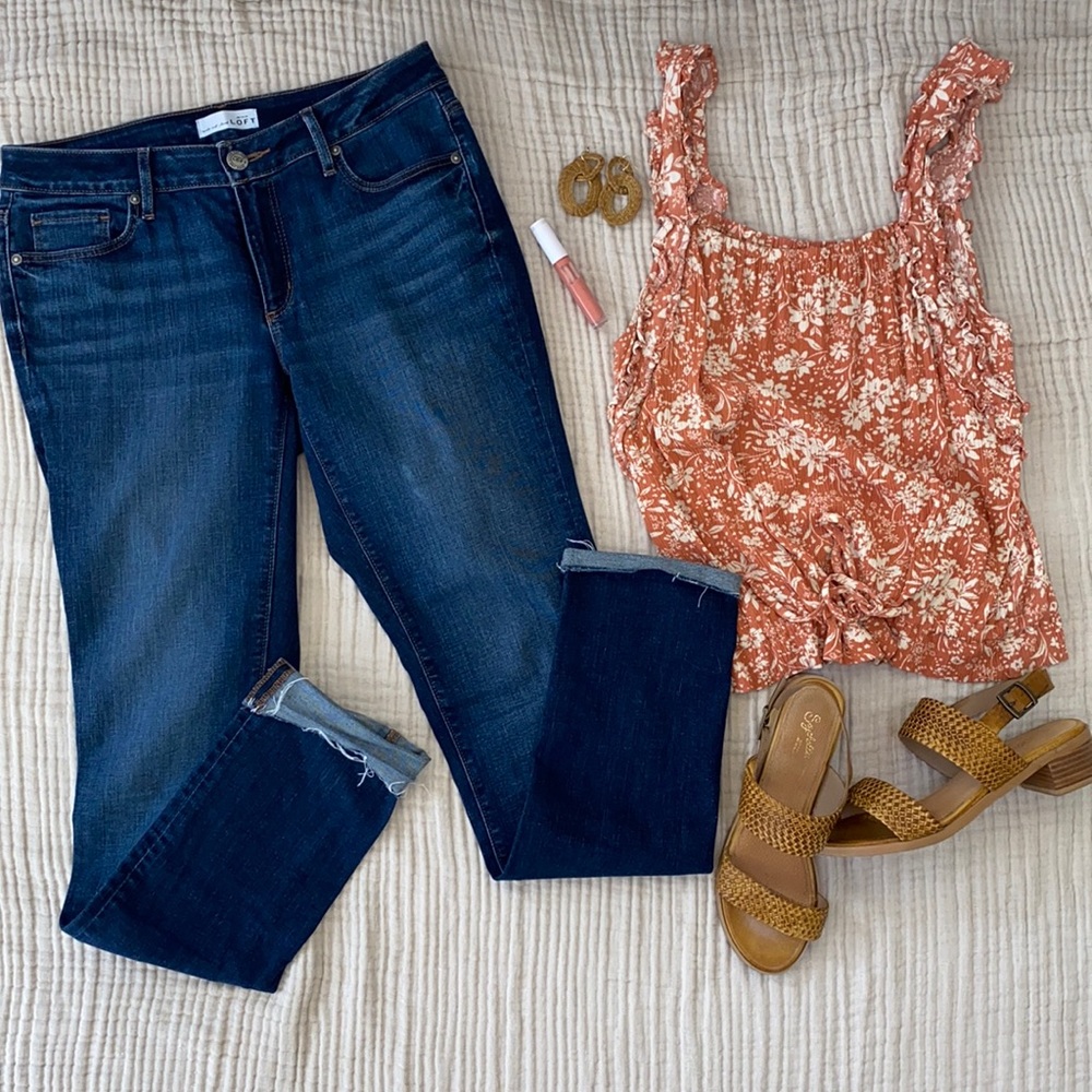 Loft curvy straight leg jeans